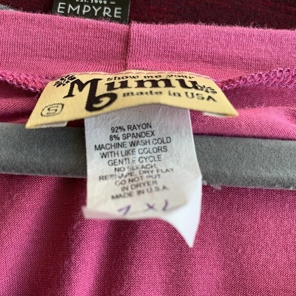 Show me your Mu-Mu pink top magenta short sleeve top size XL boho - Picture 8 of 13